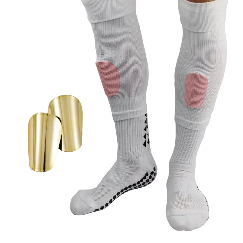 Kids Mini Shin Guards – Gold & Silver