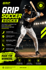 5-Pack Anti-Slip Grip Socks – Silicone Non-Slip Football Socks for Men & Women