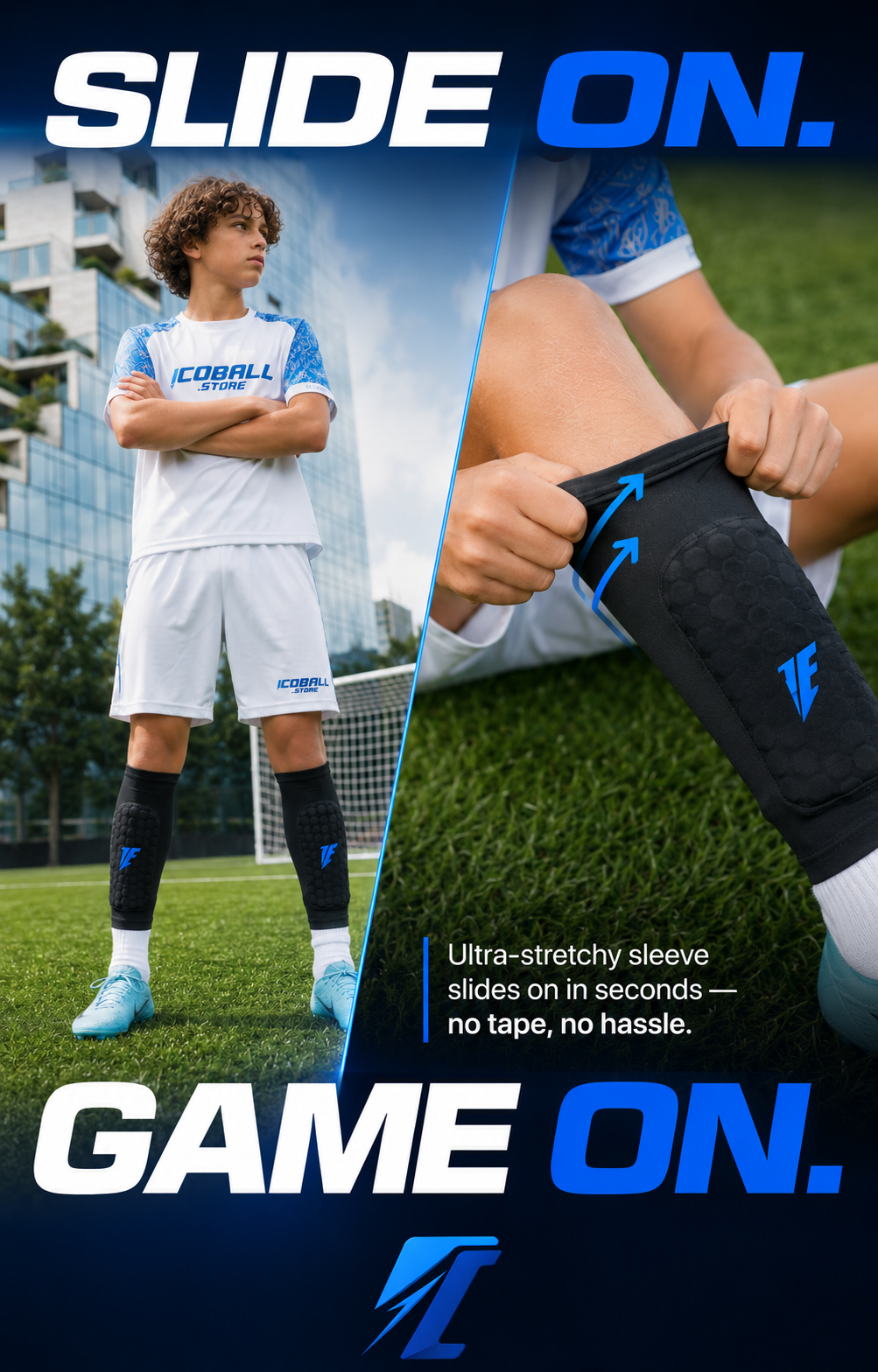 Built-In Shin Pad Sleeves – No Shifting, No Bulk, Full Protection